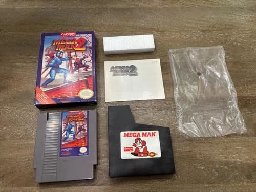 Mega Man 2 Nintendo NES Complete Box Manual Cart Free Shipping