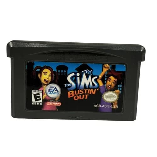 Nintendo GameBoy Advance The Sims Bustin Out Vintage Video Game Cartridge TESTED