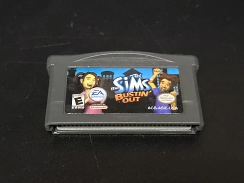The Sims Bustin' Out Game Boy Advance 2003 Tested Working GBA