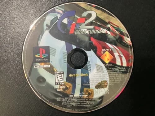 Gran Turismo 2 Black Label Arcade Mode Disc PS1 Sony PlayStation 1 Disc Only