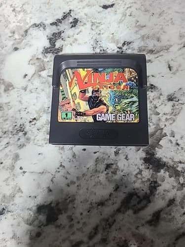 Ninja Gaiden Sega Game Gear Cartridge and Sega Brand Protector