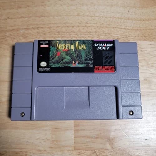 Secret of Mana SNES Super Nintendo Entertainment System, 1993 - Tested