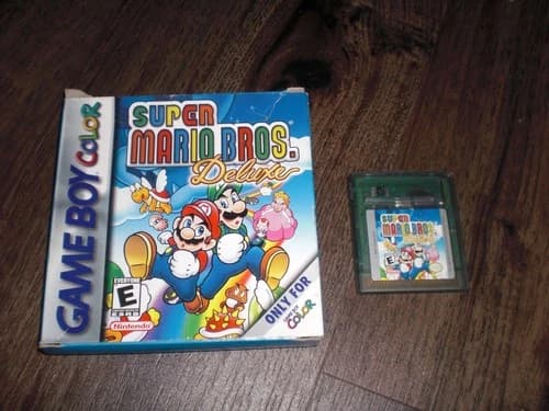 Super Mario Bros. Deluxe 4 Nintendo Game Boy Color Advance GBA w Box Near CIB