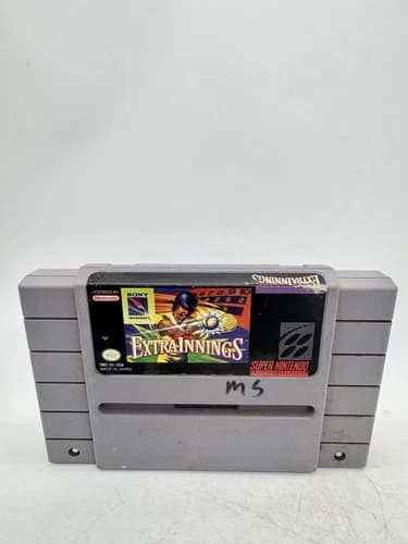 EXTRA INNINGS SNES SUPER NINTENDO Baseball AUTHENTIC Cartridge Only Tested Retro