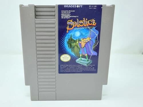 Solstice: The Quest for the Staff of Demnos (Nintendo NES, 1989) TESTED & WORKS