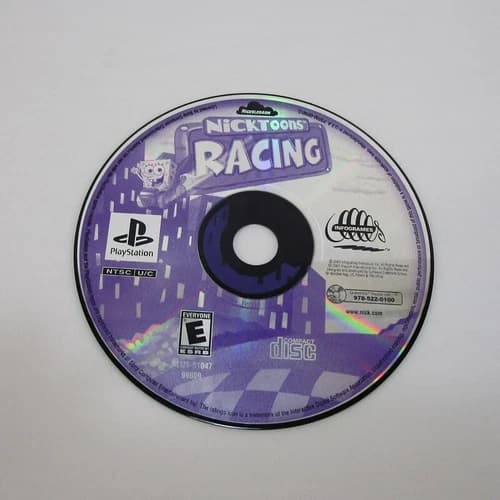 Playstation PS1 NickToons Racing Disc Only Nickelodeon