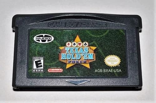TEXAS HOLD 'EM POKER NINTENDO GAMEBOY ADVANCE SP GAME GBA