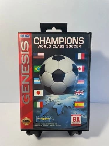 Champions World Class Soccer (SEGA Genesis) Box/Manual/Game Cleaned Tested Works