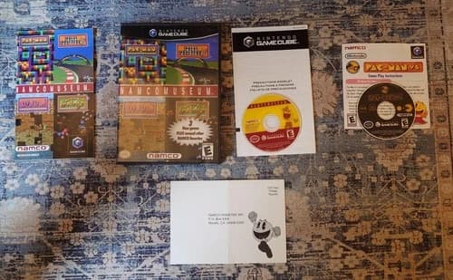 Namco Museum (Nintendo GameCube) Black Label CIB Complete! w/ Pac Man Vs.