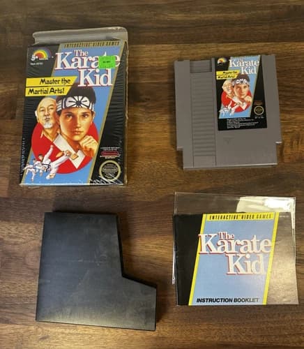 The Karate Kid NES Nintendo COMPLETE CIB Rare Authentic VG+