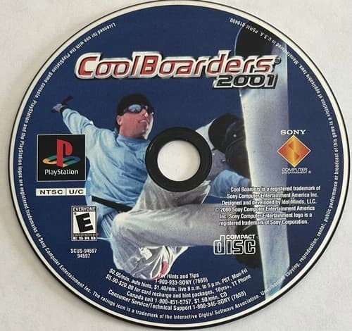 Cool Boarders 2001 (Sony PlayStation 1, PS1) DISC ONLY | NO TRACKING | M1872