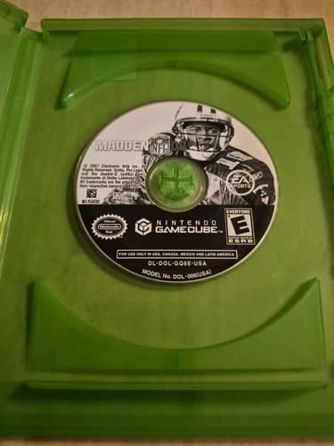 Madden NFL 08 Nintendo GameCube Disc Only Works