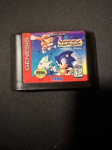 Wacky Worlds Creativity Studio (Sega Genesis, 1994) Cartridge Only TESTED