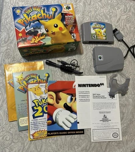 Hey You Pikachu N64 Nintendo 64 Complete CIB Tested Working