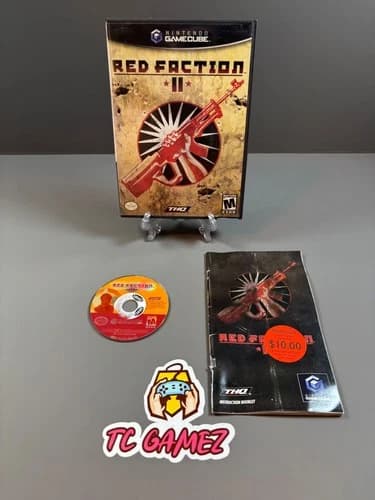 Red Faction II Nintendo GameCube CIB Complete Ex Rental Works READ