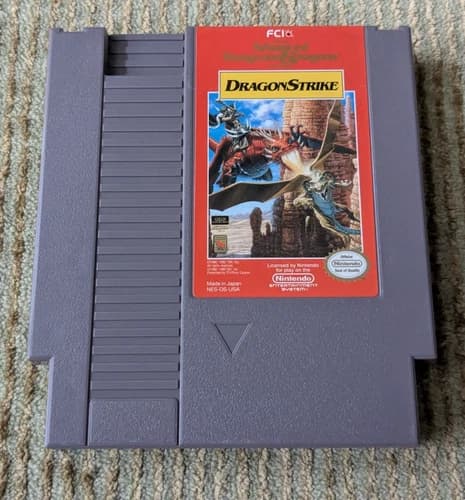 Advanced Dungeons & Dragons Dragon Strike Nintendo NES Cartridge Only Tested