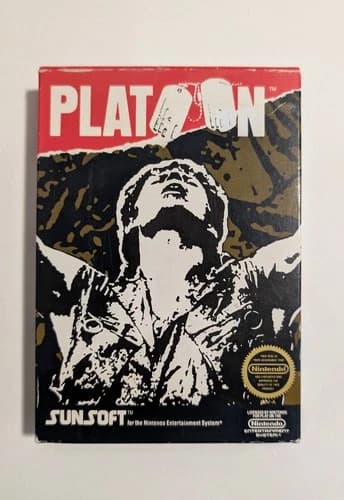 Platoon (Nintendo Entertainment System, 1988) NES CIB Complete Tested Working