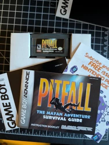 Pitfall The Mayan Adventure - Nintendo Game Boy Advance GBA - CIB *Blockbuster!*