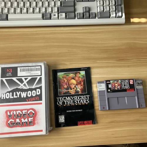 Tecmo Secret of the Stars SNES Hollywood Video Rental