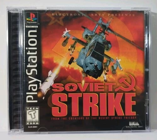 Soviet Strike (PS1, 1996) CIB, Black Label, Sony PlayStation 1