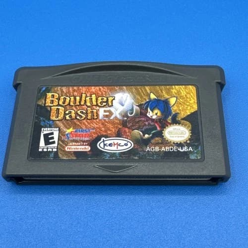 Boulder Dash EX (Nintendo Game Boy Advance, 2002) Authentic - Tested - Works