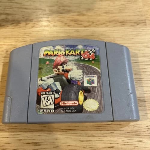 MARIO KART 64 (Nintendo 64, 1997) N64 Authentic Cartridge Only, Tested