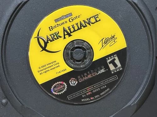 Nintendo GameCube Game Baldur’s Gate Dark Alliance Disc Only Tested Works