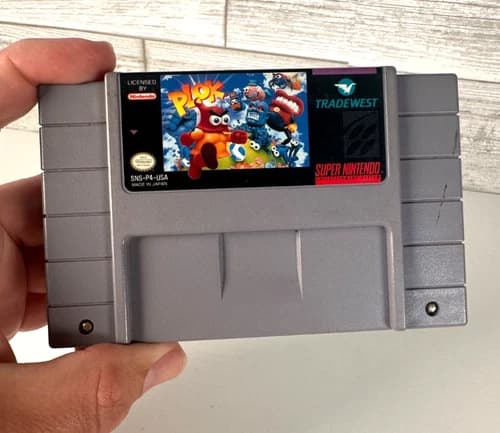 Plok (Super Nintendo Entertainment System SNES, 1993) Cartridge Only -