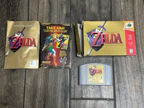 The Legend of Zelda Ocarina of Time Nintendo N64 Complete CIB Authentic Box
