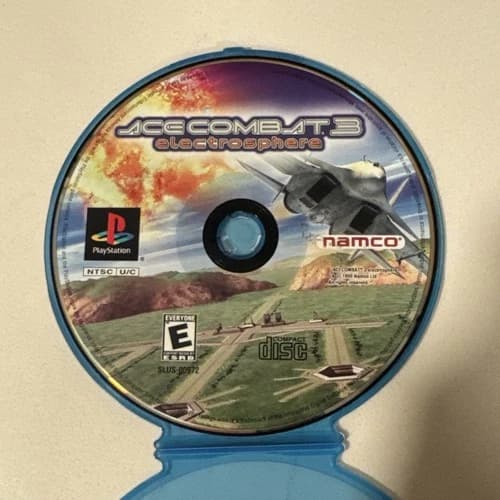 Ace Combat 3 Electrosphere Sony PlayStation One Ps1 Disc Only Black Label Tested