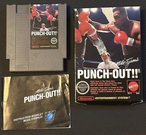 MIKE TYSON’S PUNCH-OUT! (1987) NES Game By Nintendo Complete In Box with Manual!