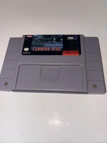 Carrier Aces - (Super Nintendo Entertainment System SNES) Cartridge Only tested