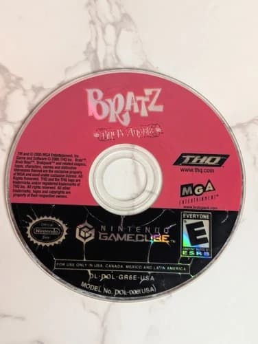 Bratz Rock Angelz Nintendo GameCube Disc Only Tested