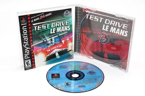 PS1 Test Drive Le Mans (Sony PlayStation 1, 2000) Black Label CIB w/ Manual