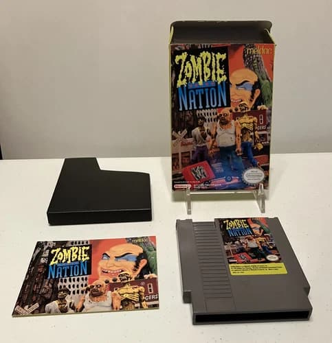 ZOMBIE NATION NES COMPLETE! VERY NICE!
