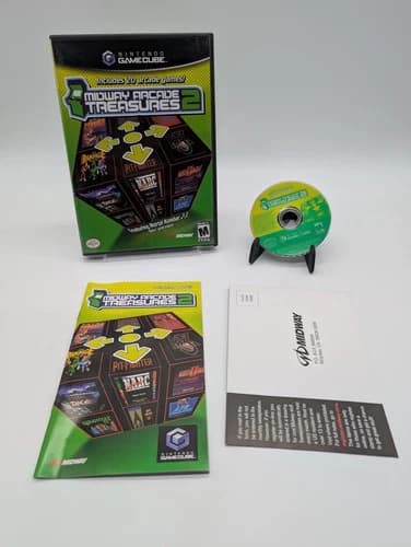 Midway Arcade Treasures 2 (Nintendo GameCube, 2004) Complete With Registration