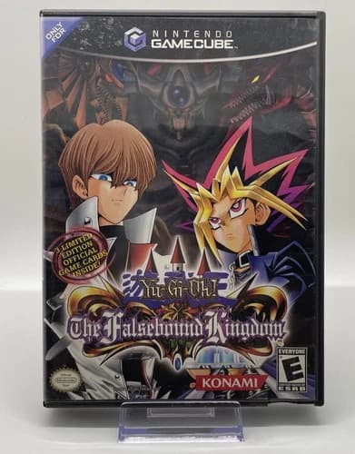 Yu-Gi-Oh! The Falsebound Kingdom (Nintendo Gamecube, 2001) Complete With Manual