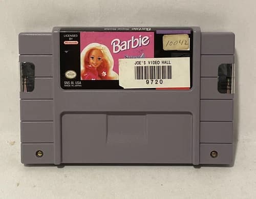Barbie Super Model (Super Nintendo Entertainment System, 1993) Authentic Tested