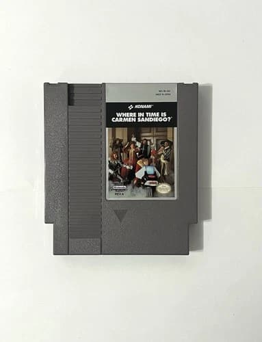 Where In Time Is Carmen Sandiego (Nintendo NES, 1991) Tested Game Cart Only