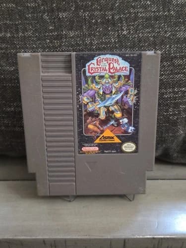 Nintendo NES Conquest Of The Crystal Palace Authentic Video Game Cartridge