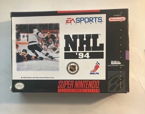 NHL 94 (SNES, 1993) CIB Manual Tested Very Good