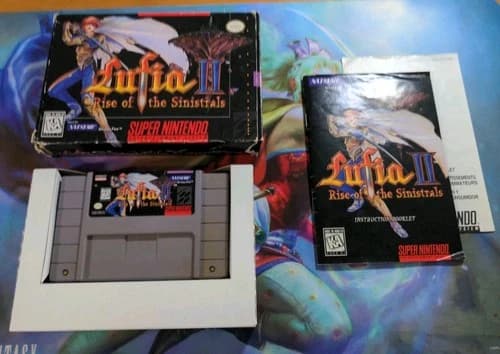 Lufia II: Rise of the Sinistrals Super Nintendo SNES CIB Manual Inserts