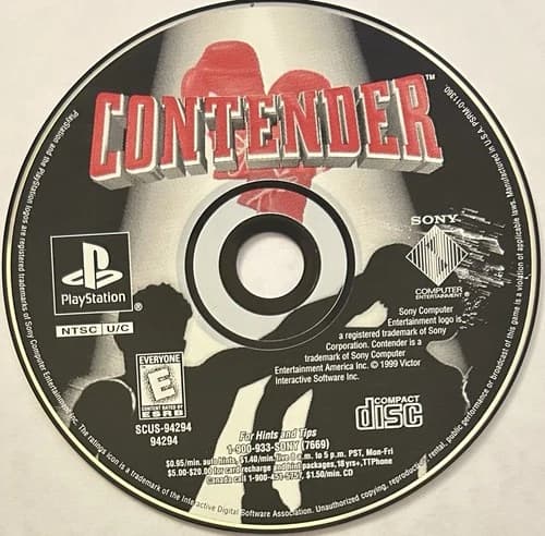 Contender (Sony PlayStation 1, PS1) DISC ONLY | NO TRACKING | M1142