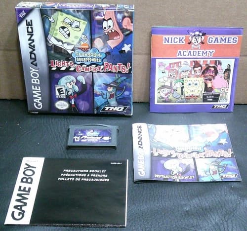SpongeBob SquarePants: Lights, Camera, Pants (Nintendo Game Boy Advance) - CIB