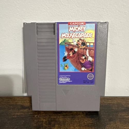 Mickey Mousecapade Nintendo NES, 1988 Capcom Authentic Tested Cartridge