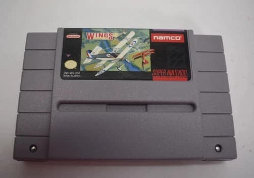 Super Nintendo SNE Wings 2 Aces High Authentic Cartridge ONLY Working 1992