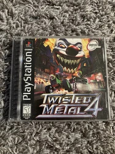 Twisted Metal 4 🔥🤡🔪🩸 PlayStation 1 PS1 🍦 CIB 🍦 TESTED 🔥