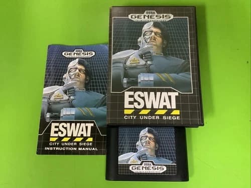 ESWAT: City Under Siege (Sega Genesis, 1990) Cib Manual Tested B