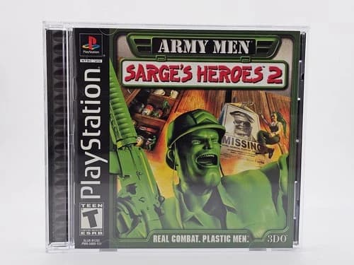 Sony Playstation 1 PS1 Army Men Sarges Heroes 2 CIB Cleaned & Tested