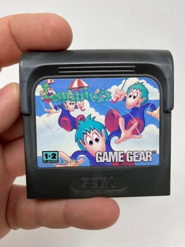 Lemmings Sega Game Gear 1992 Authentic Cartridge Tested Good Condition